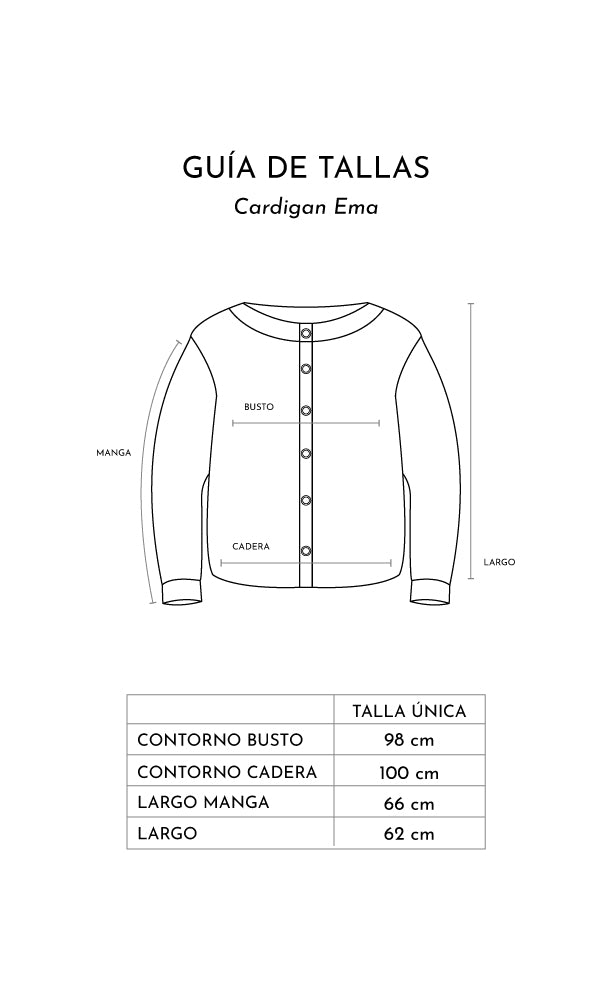 Cardigan Ema · Azul Piedra